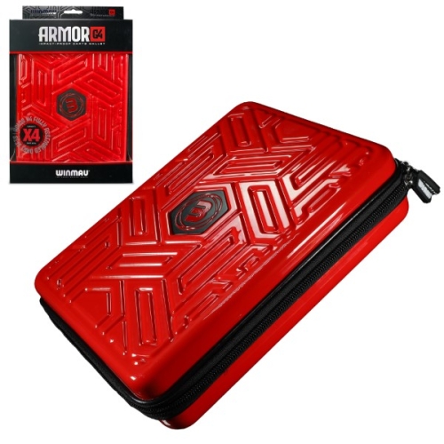 Preview: Winmau Armor G4 Dart Wallet - Rot